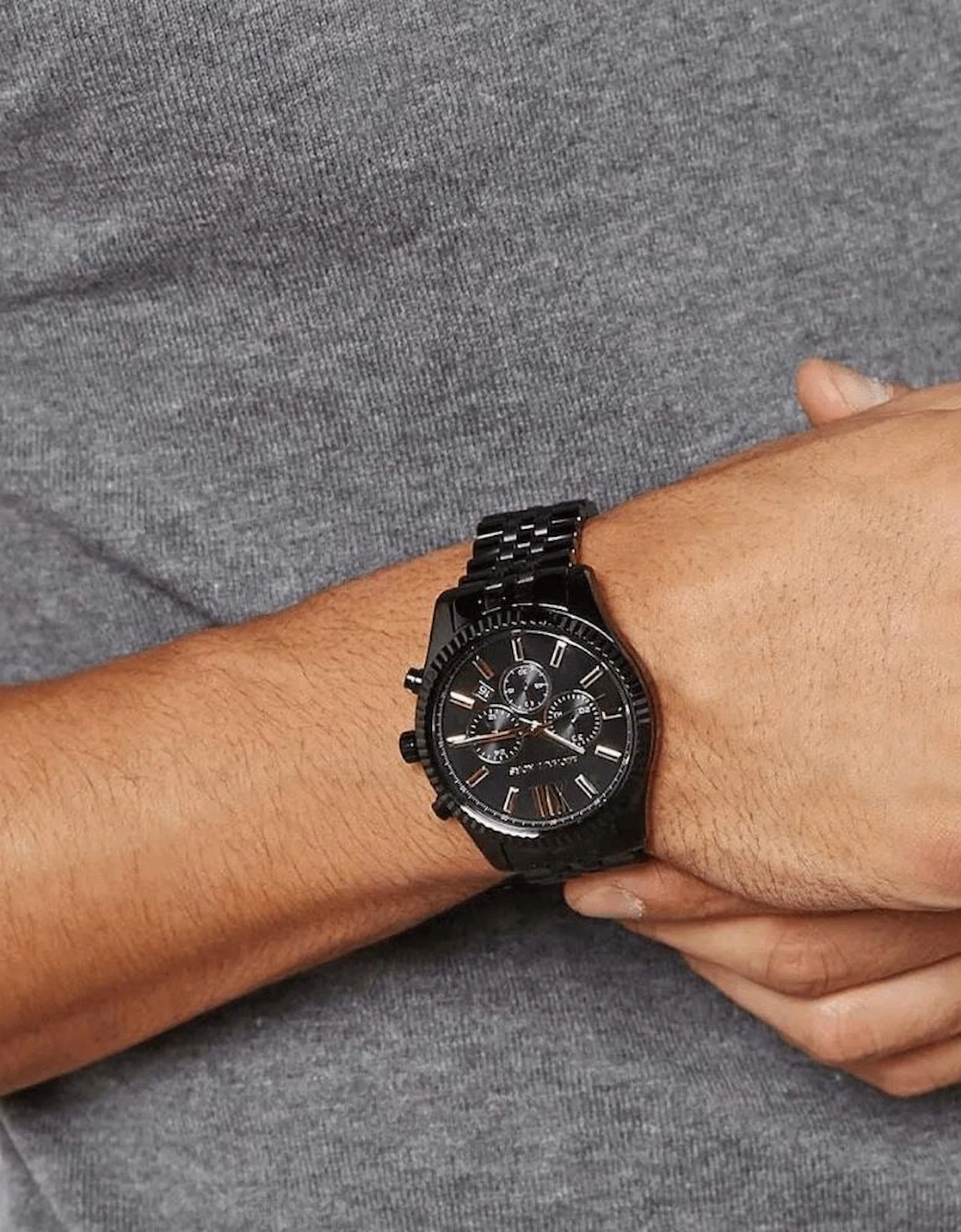 MK8603 Lexington Chronograph Black Dial Men's Watch