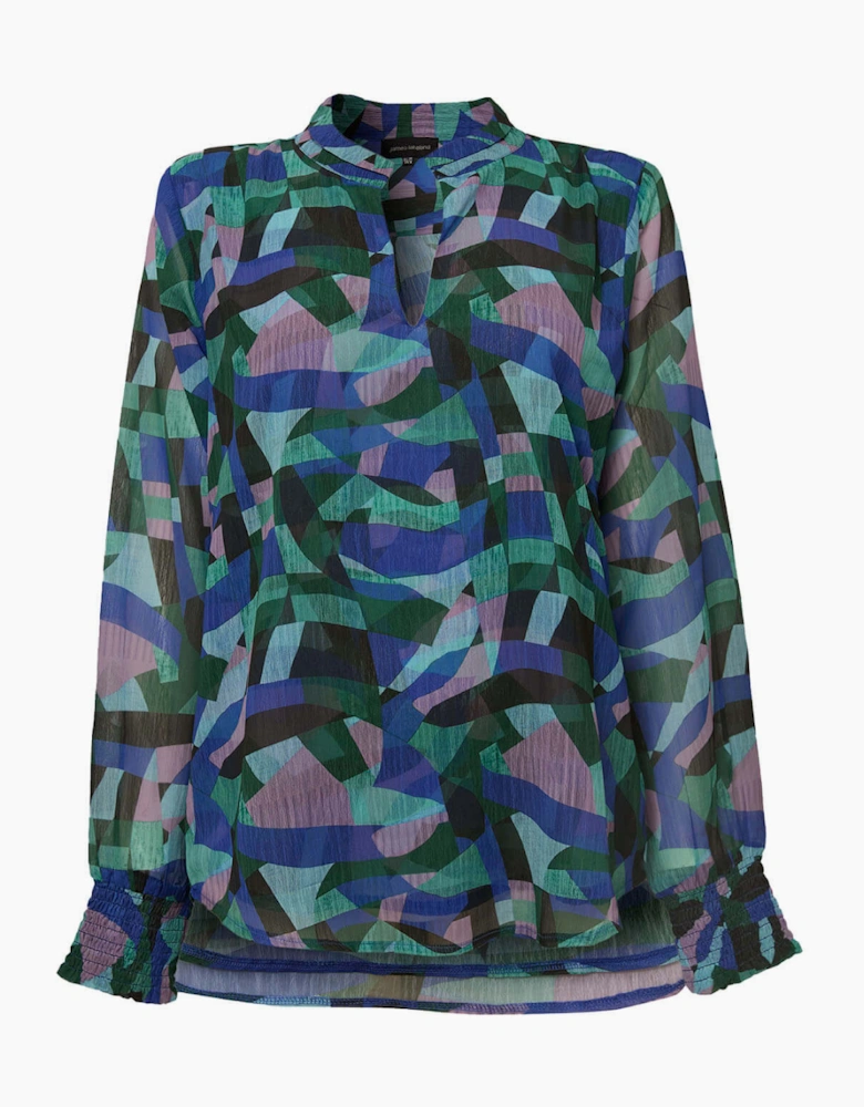 Abstract Print Blouse