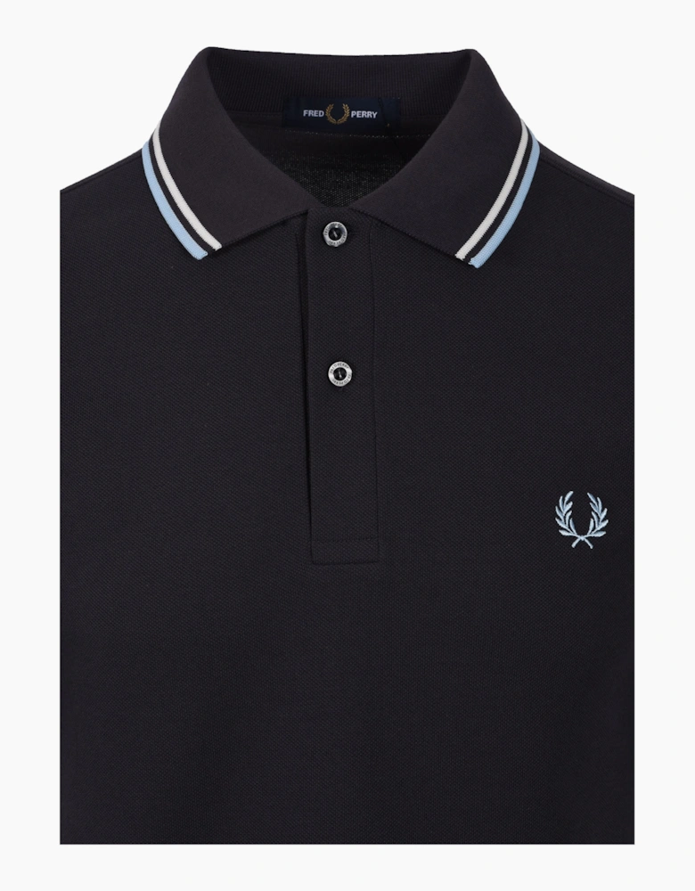 TWIN TIPPED POLO ANCHOR GREY/ECRU/BLUE