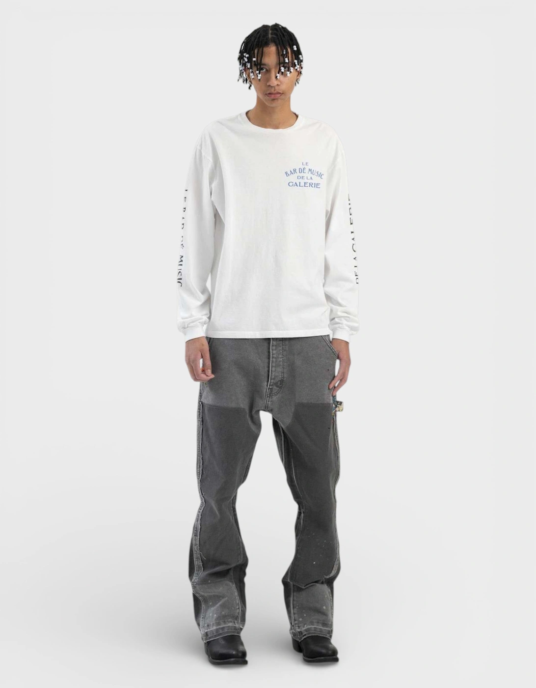 Le Bar Shop L/S Tee White