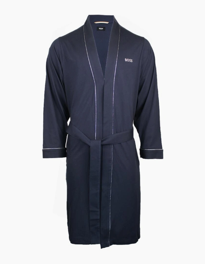 BOSS Kimono Jersey Cotton Dressing Gown Gift Set, Dark Blue