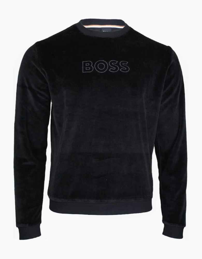 BOSS Velour Sweatshirt, Black