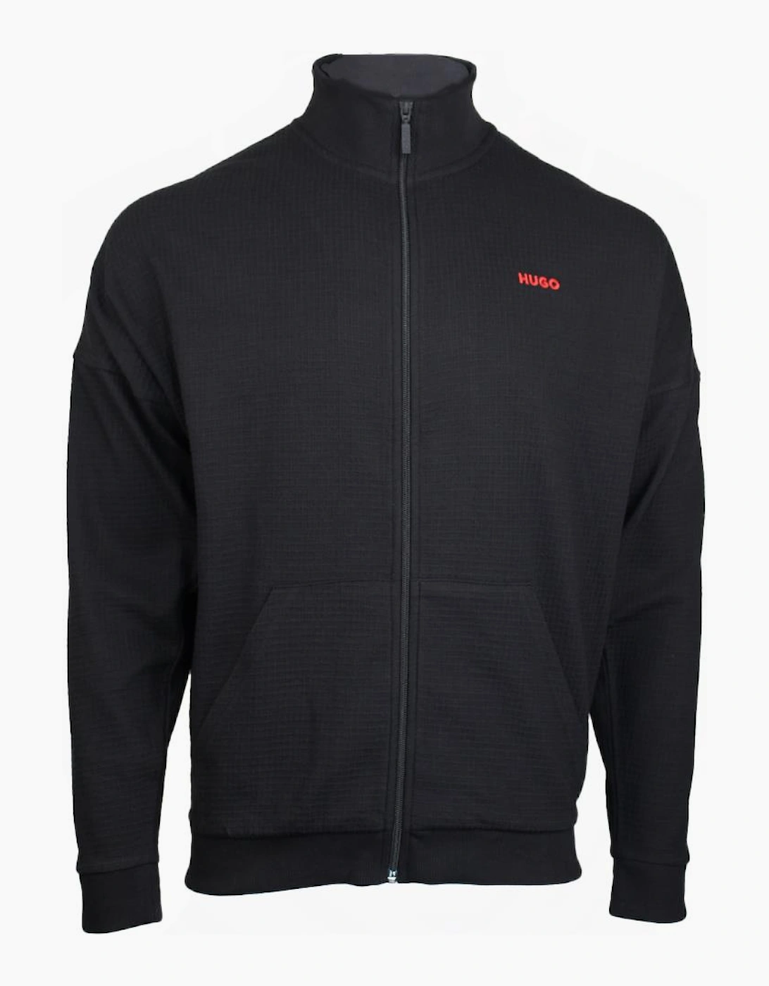 HUGO Austin Zip Lounge Jacket, Black, 2 of 1