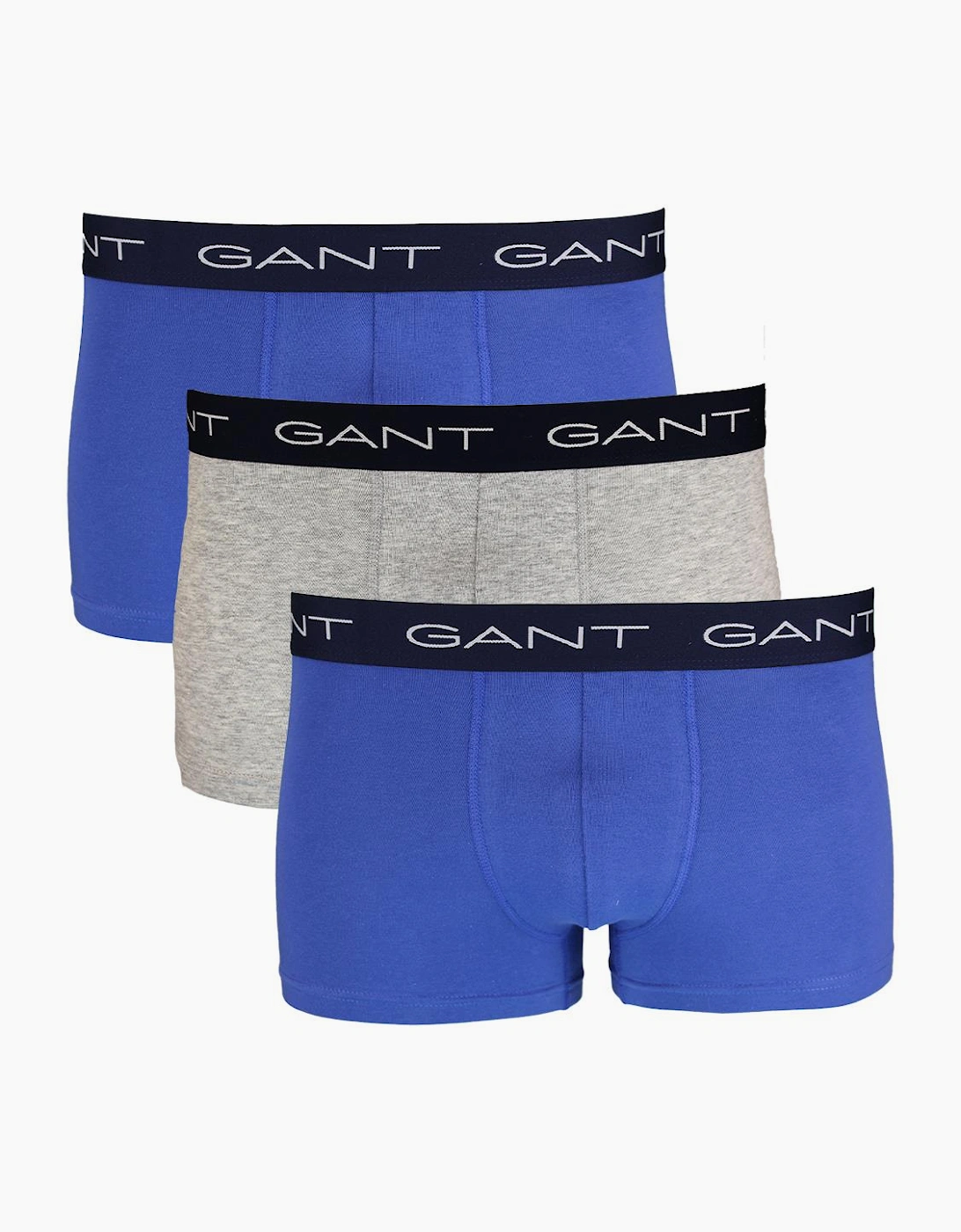 3-Pack Boxer Trunks, Rich Blue, Grey, 4 of 3