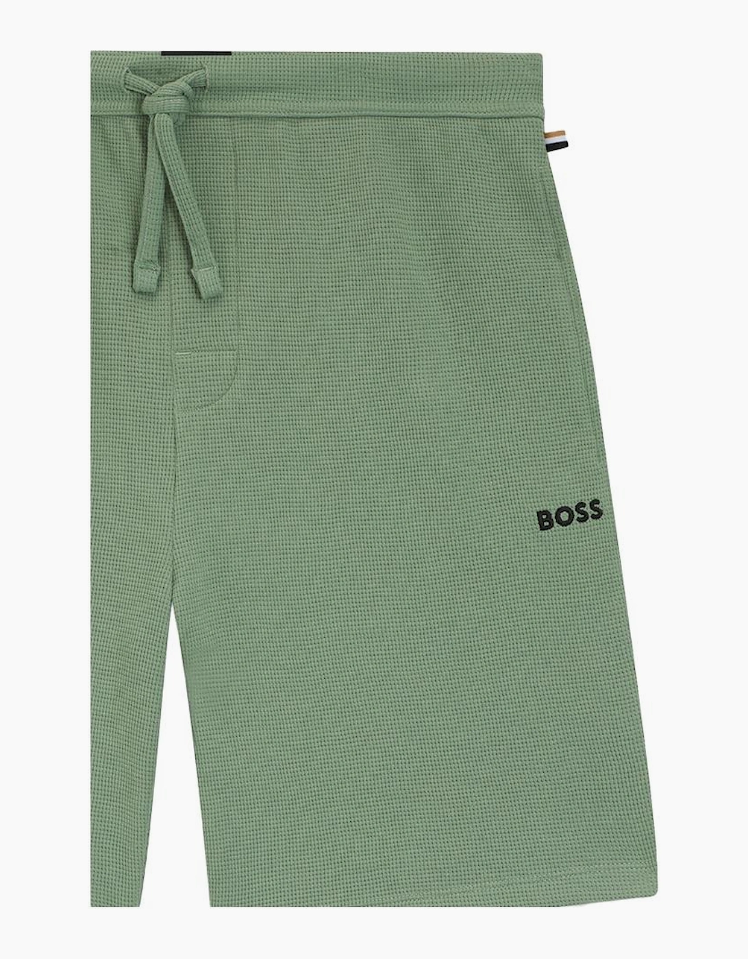 BOSS Waffle Shorts, Open Green
