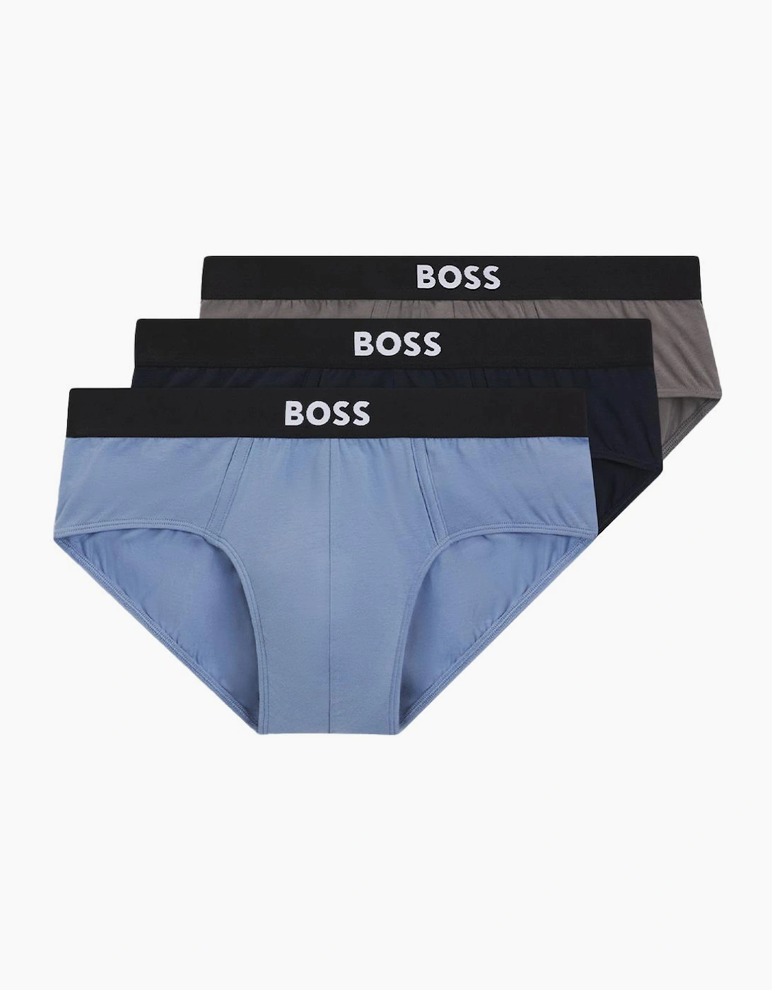 BOSS Hip Brief 3-Pack BOSS ONE, Navy/Blue/Grey, 2 of 1