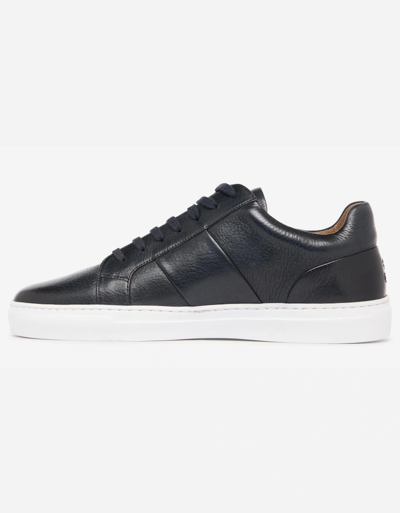 Kendal Leather Mens Trainers - Navy