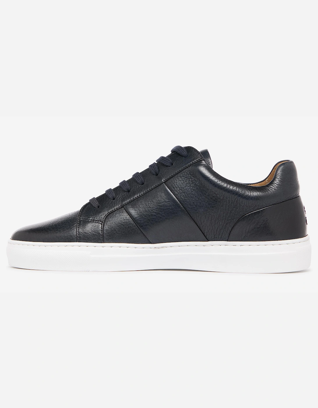 Kendal Leather Mens Trainers - Navy