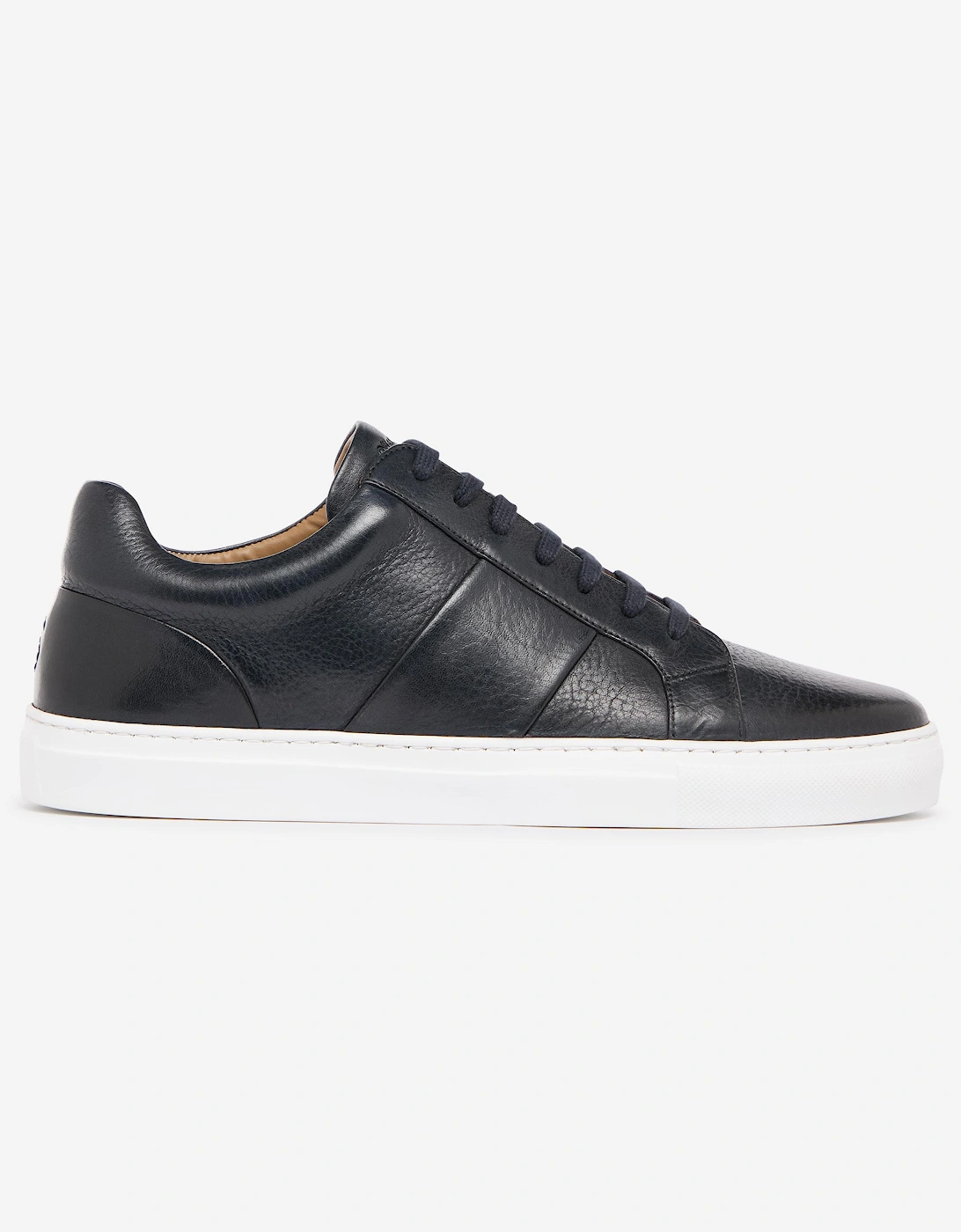 Kendal Leather Mens Trainers - Navy