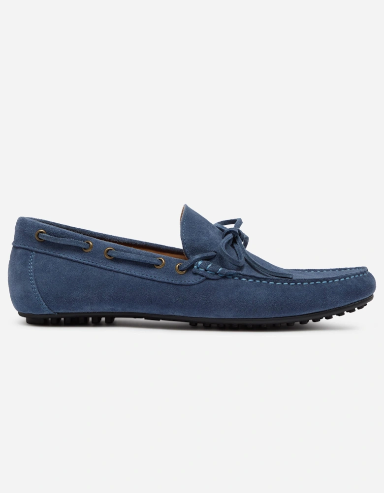 Cano Suede Mens Driving Shoes - Blue