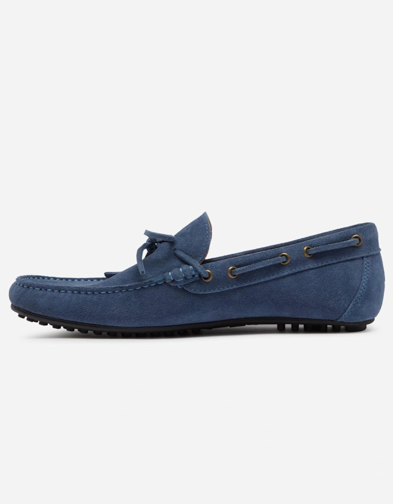 Cano Suede Mens Driving Shoes - Blue