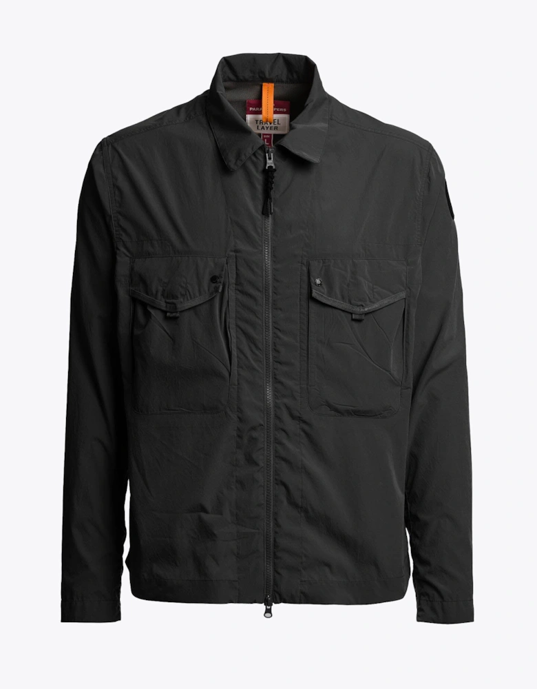 Elgin Mens Overshirt - Black 541