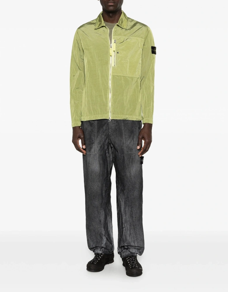 S0019 Nylon Overshirt Green