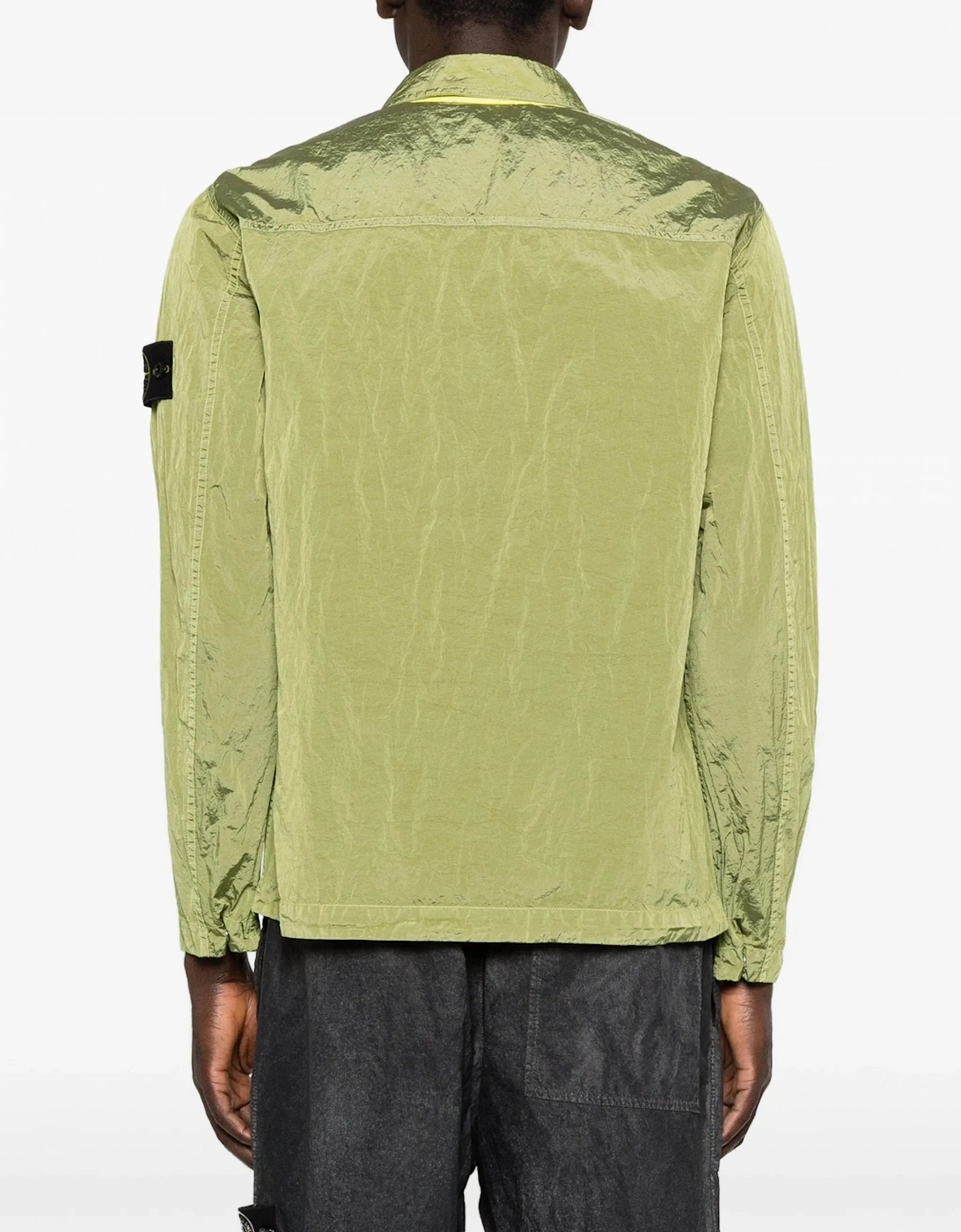 S0019 Nylon Overshirt Green