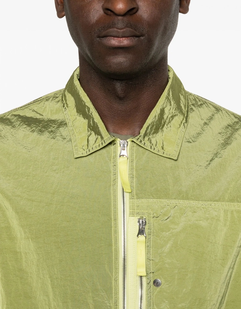S0019 Nylon Overshirt Green
