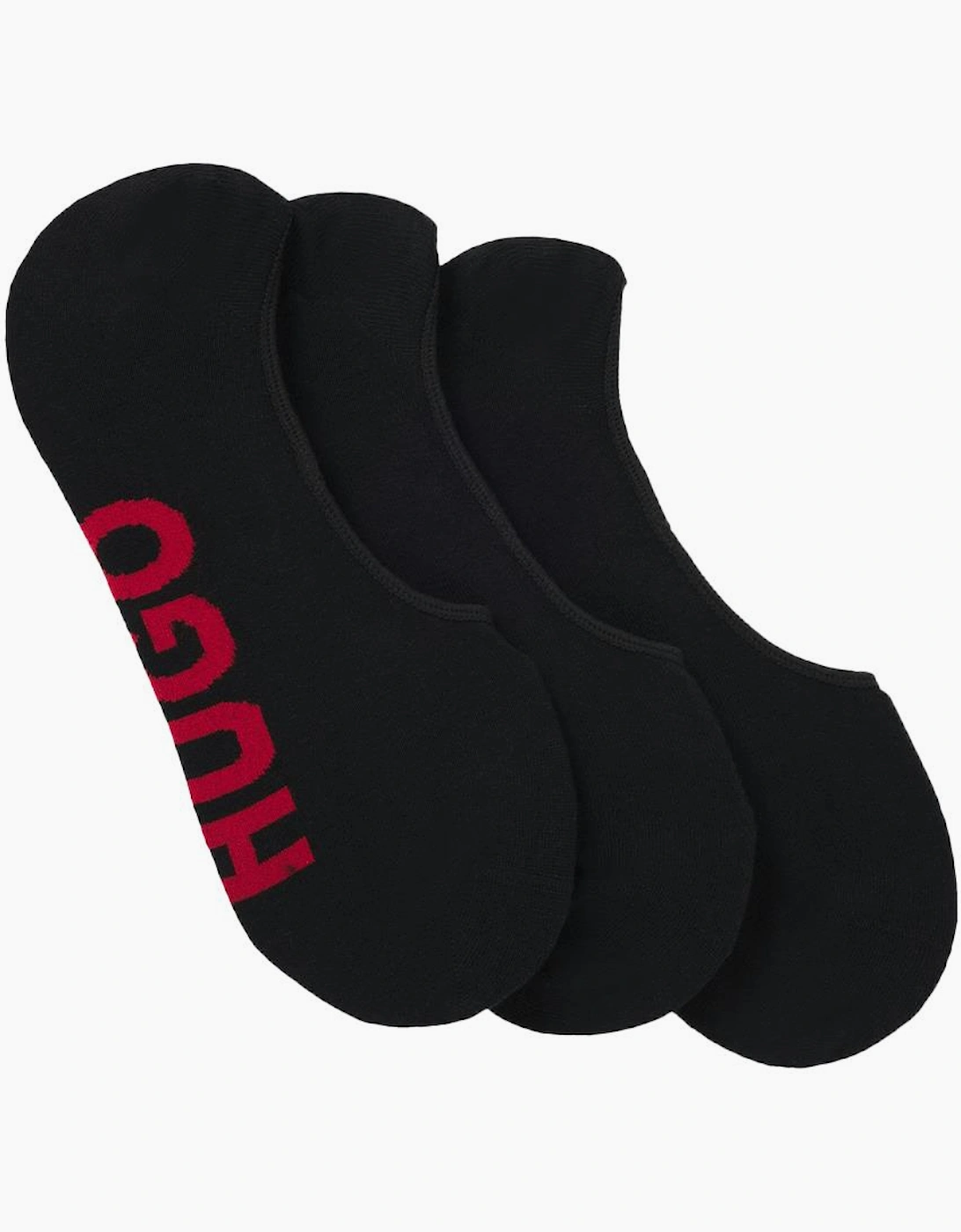 HUGO 3-Pack SL Logo Trainer Socks, Black, 2 of 1