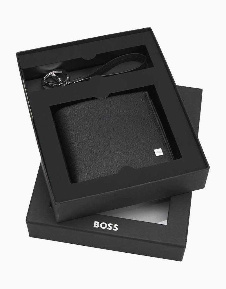 Boss Wallet & Keyring Gift Set, Black
