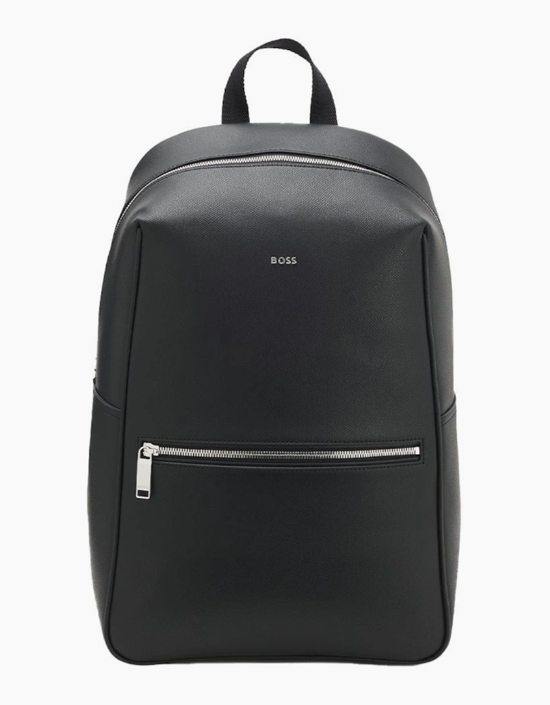 BOSS Daxter Leather Backpack, Black