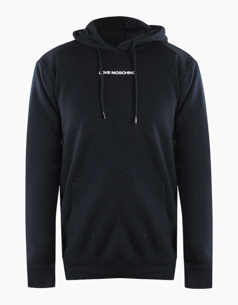 Plain Logo Black Hoodie