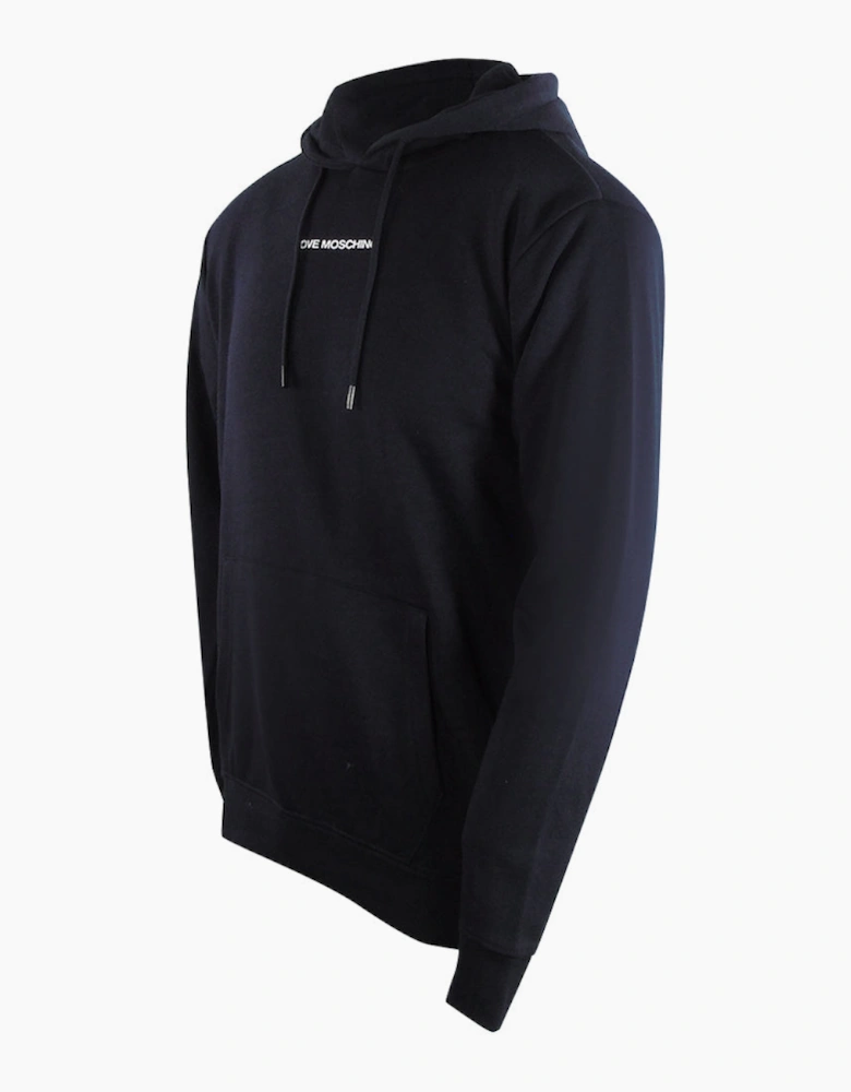 Plain Logo Black Hoodie