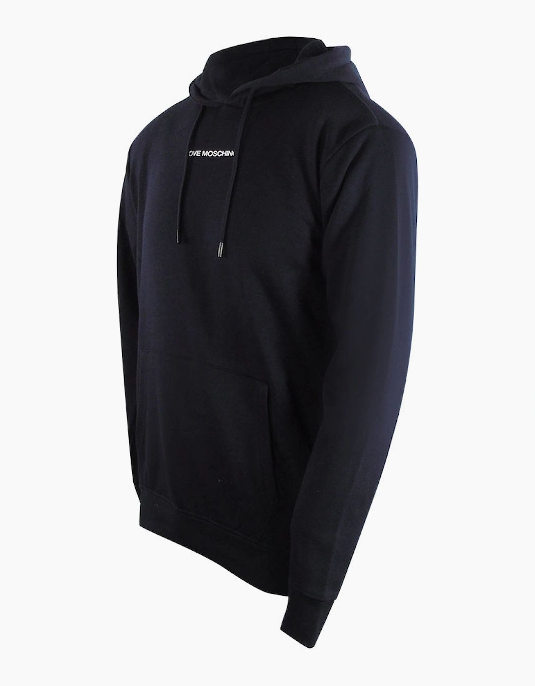 Plain Logo Black Hoodie