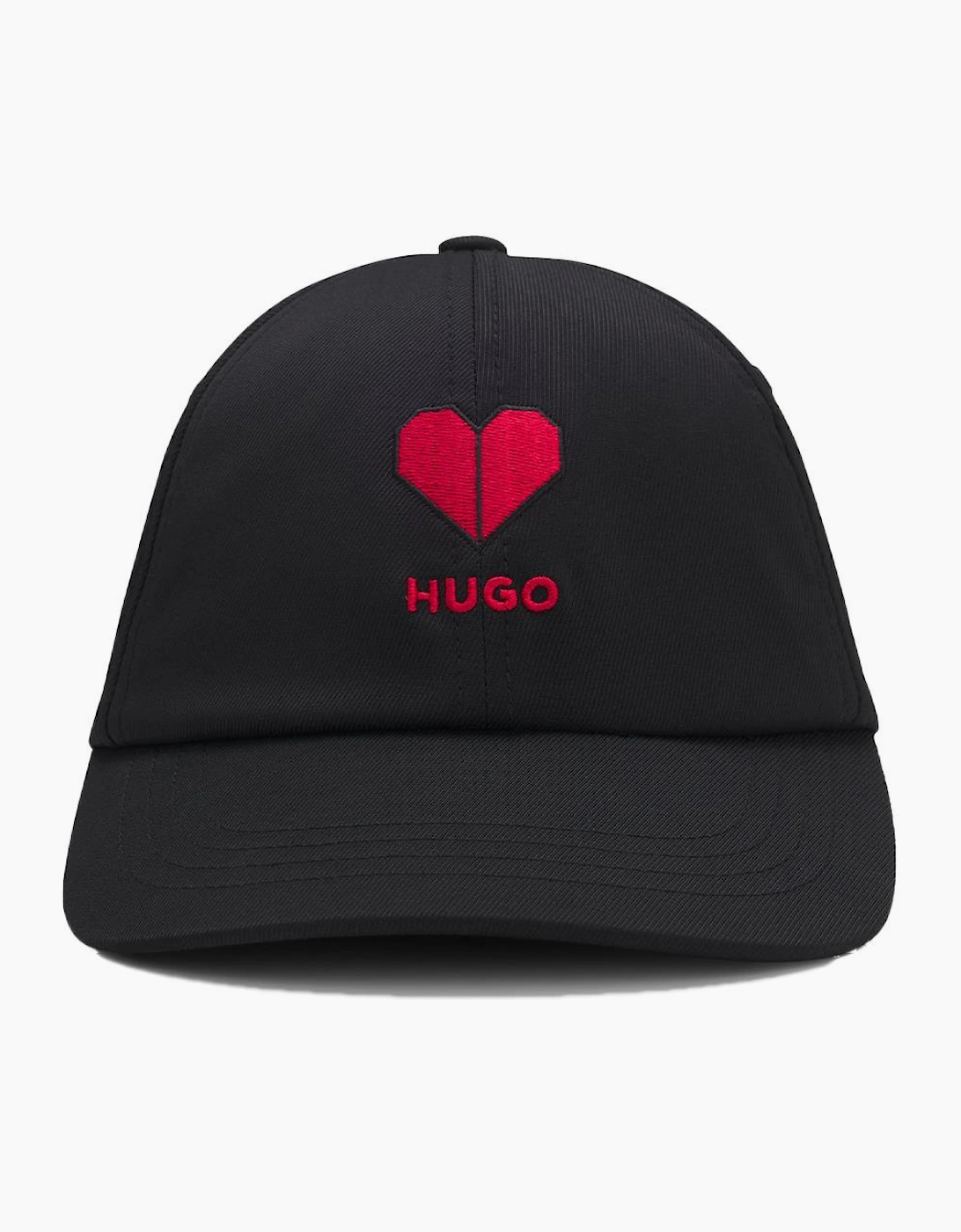 HUGO Mett Heart Baseball Cap, Black, 2 of 1
