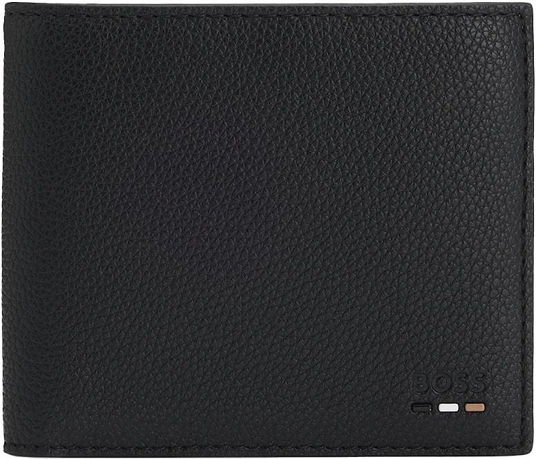 BOSS Ray 4cc Coin Faux Leather Wallet, Black