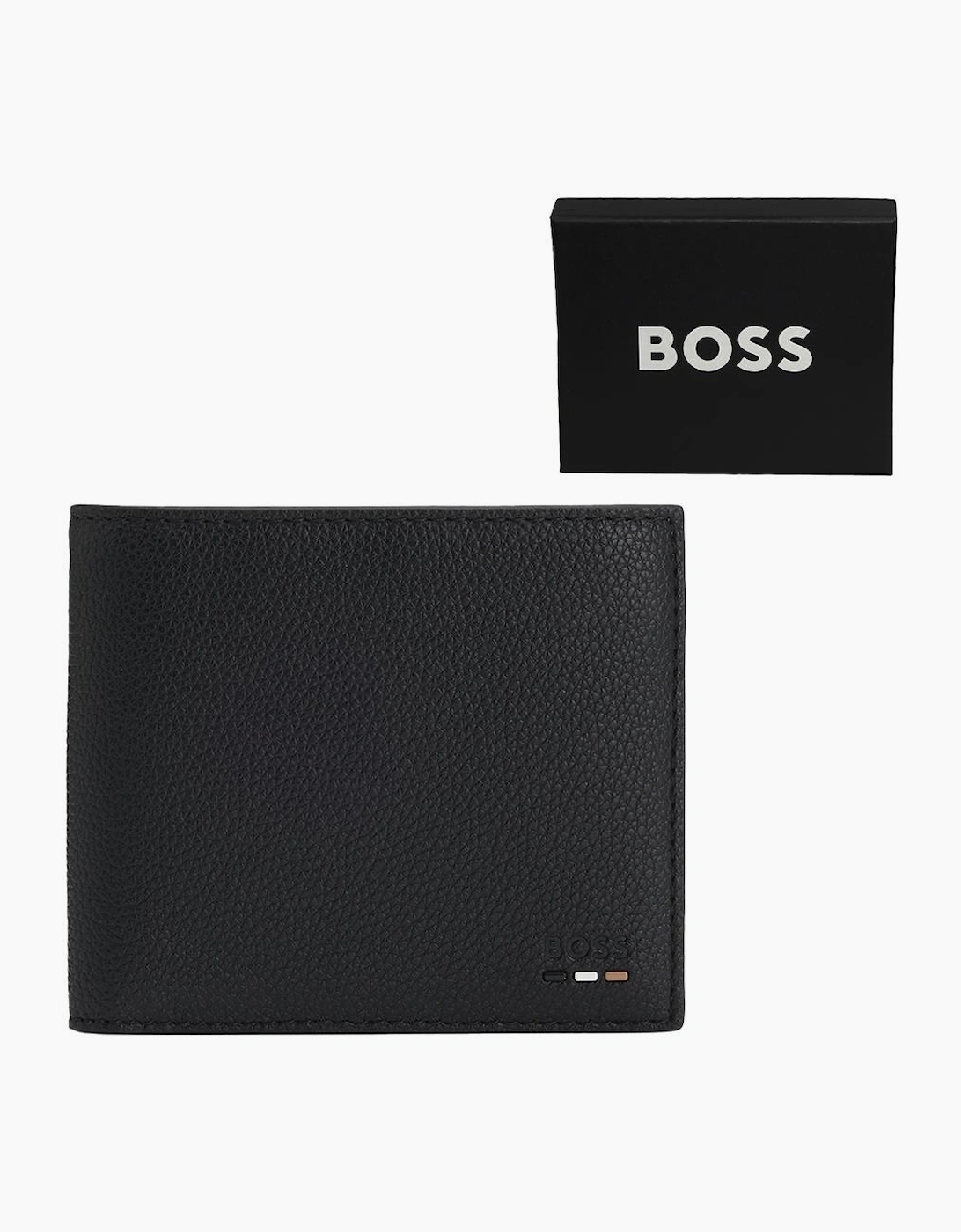 BOSS Ray 4cc Coin Faux Leather Wallet, Black, 5 of 4