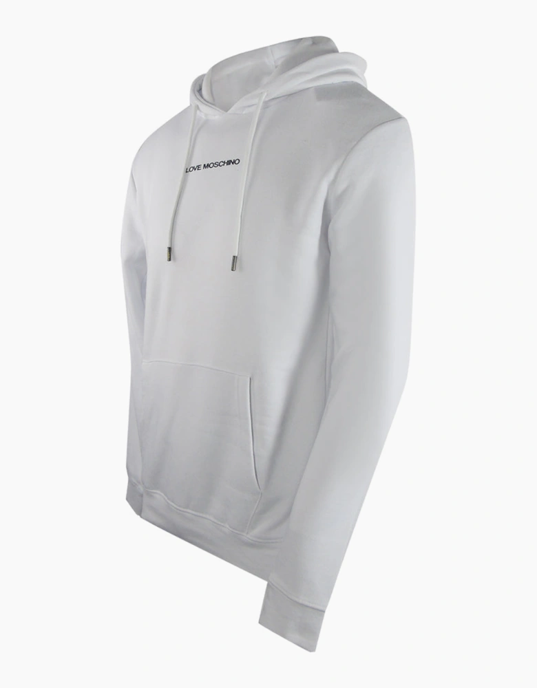 Plain Logo White Hoodie