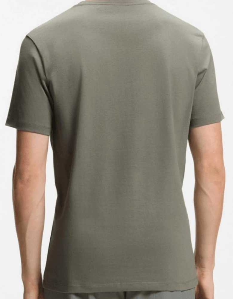 Tales Cotton Relaxed Fit Grey/Green T-Shirt