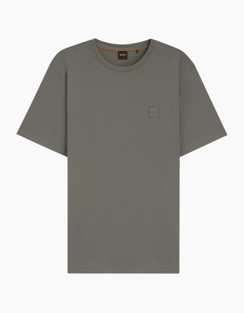 Tales Cotton Relaxed Fit Grey/Green T-Shirt