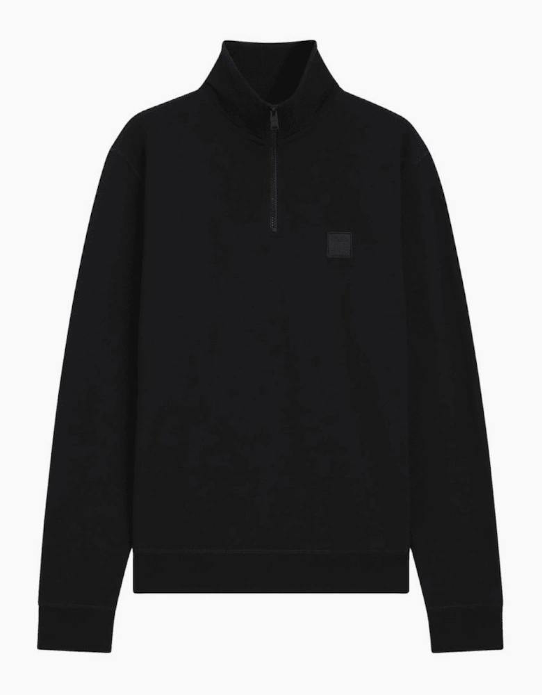 Zetrust Quarter Zip Black Cotton Tracksuit