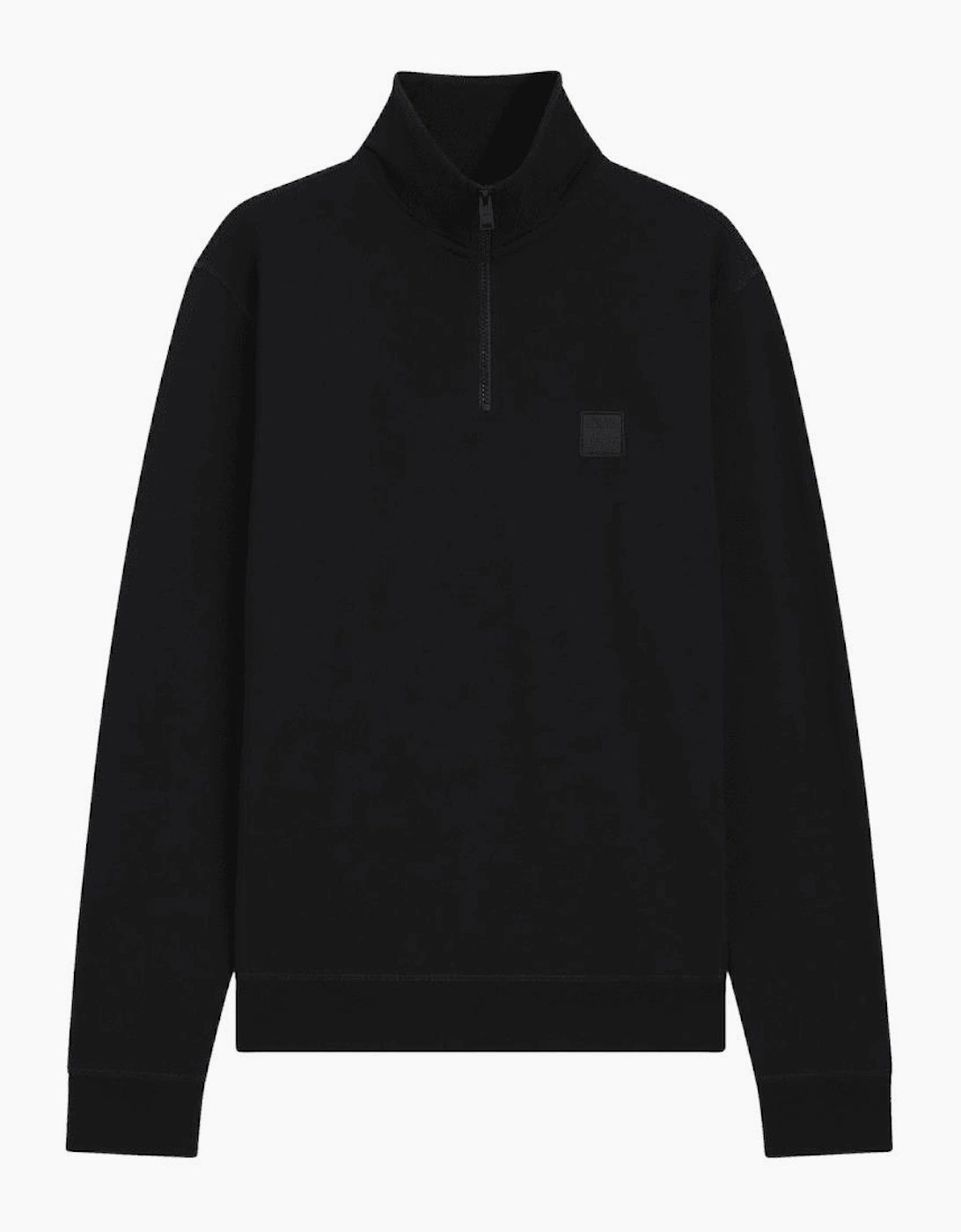 Zetrust Quarter Zip Black Cotton Tracksuit