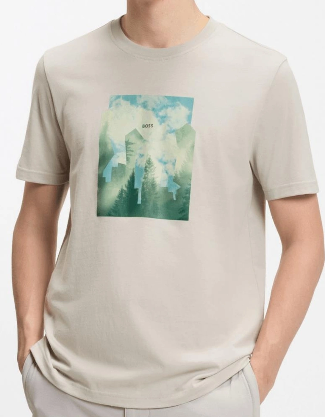 Te_Cover City Logo Beige T-Shirt