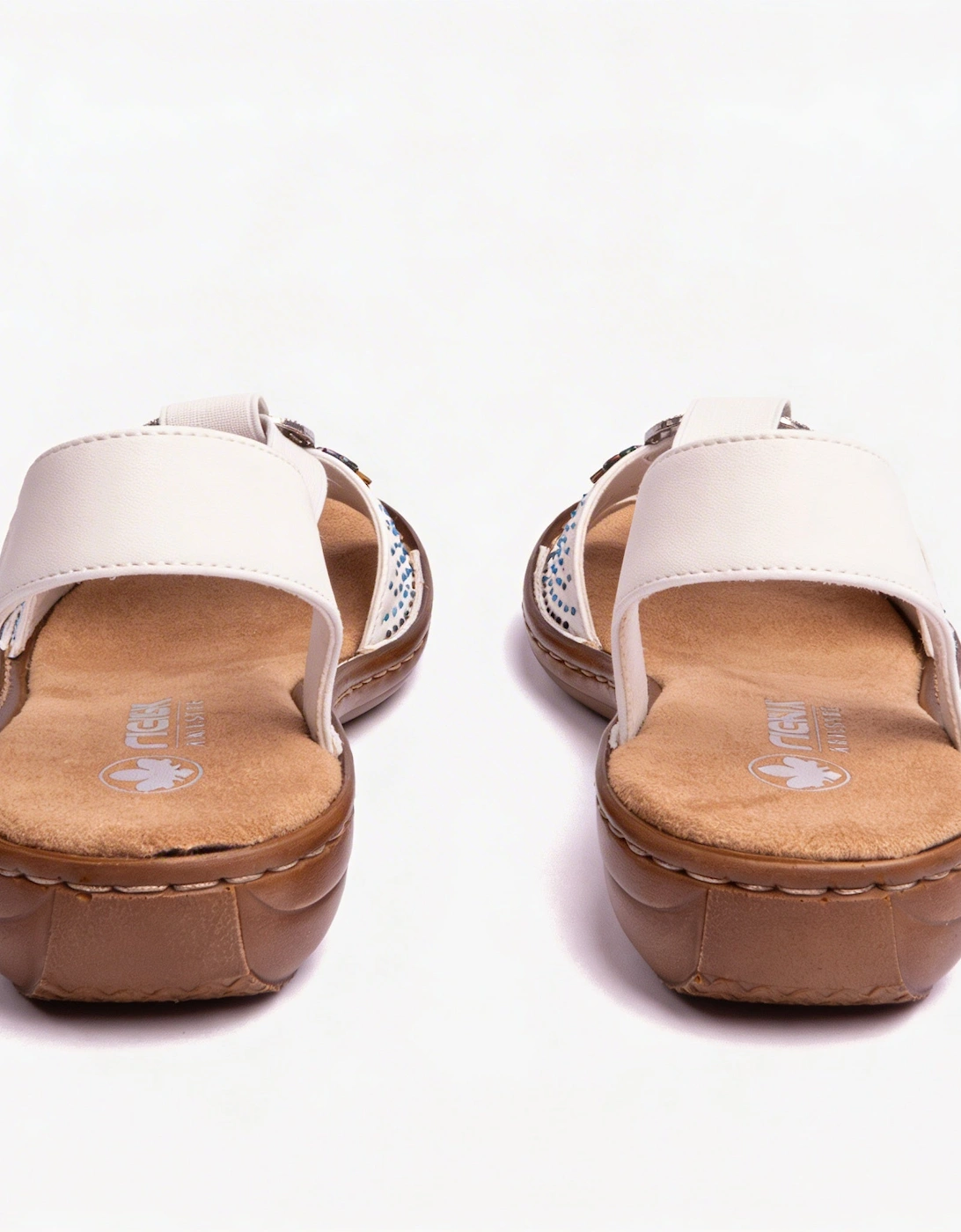 60880 Womens Slingback Sandals White