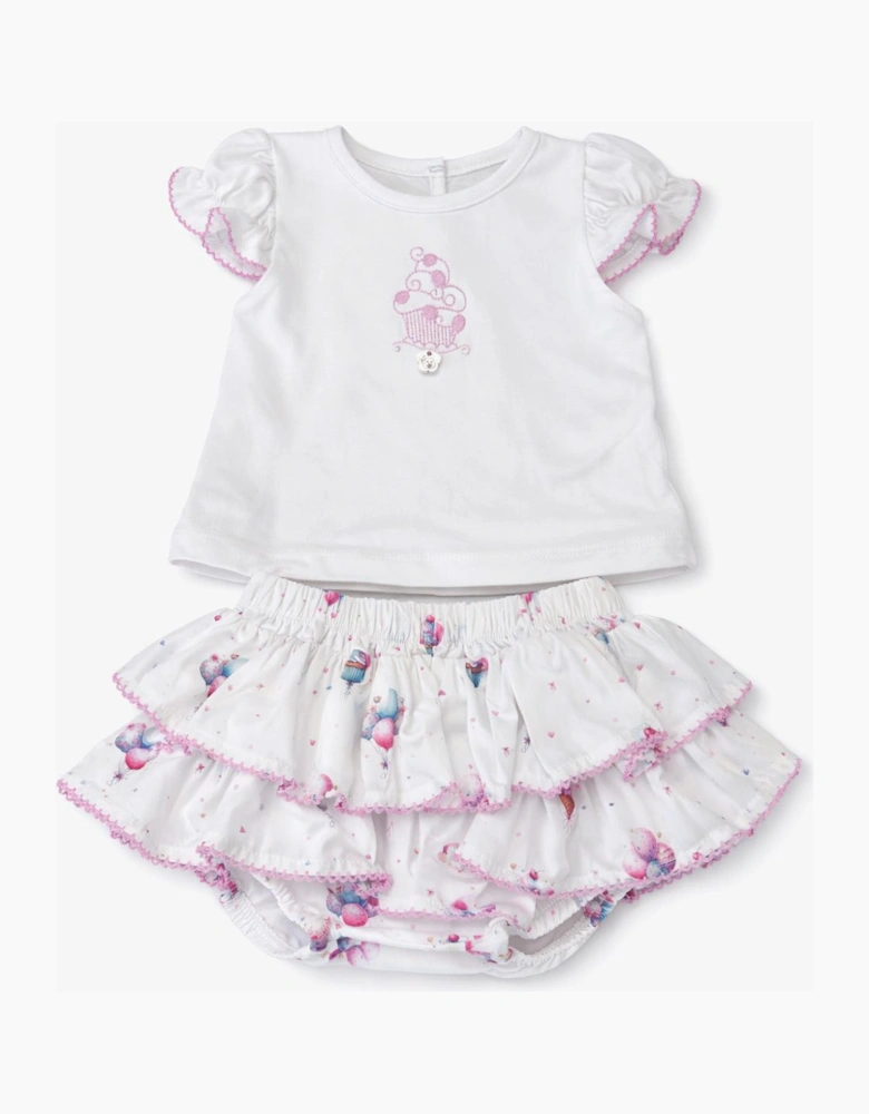 BABY GIRL TODDLER PARTY BLOOMERS SET