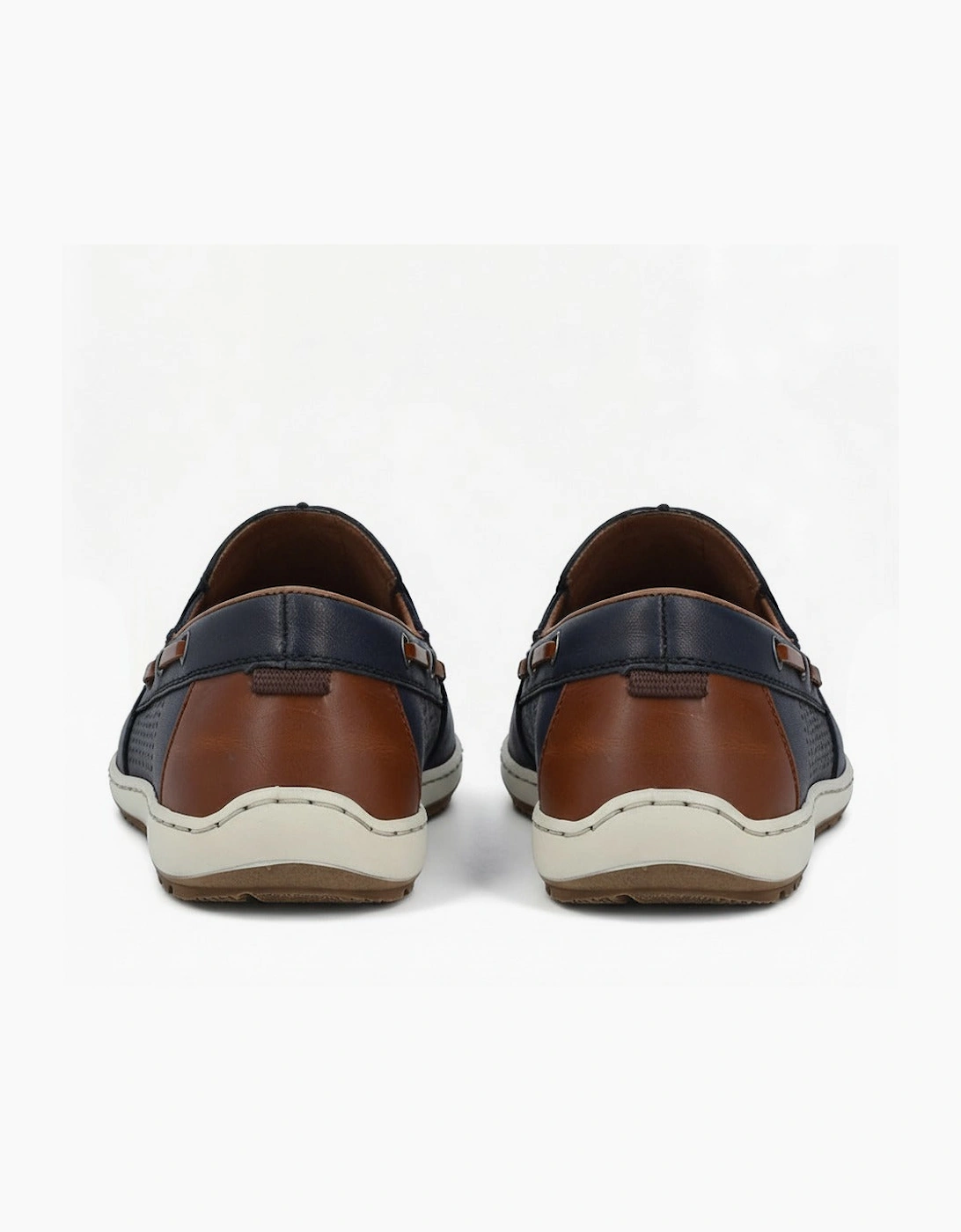 GUIDO Mens Loafer Shoes Blue