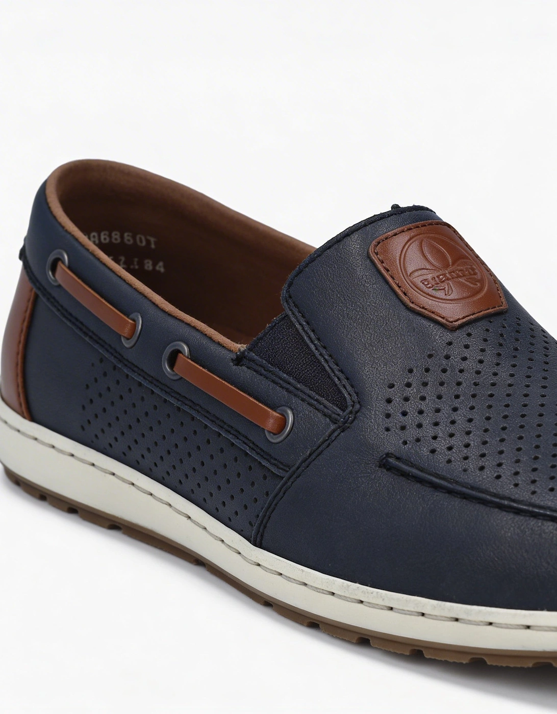 GUIDO Mens Loafer Shoes Blue