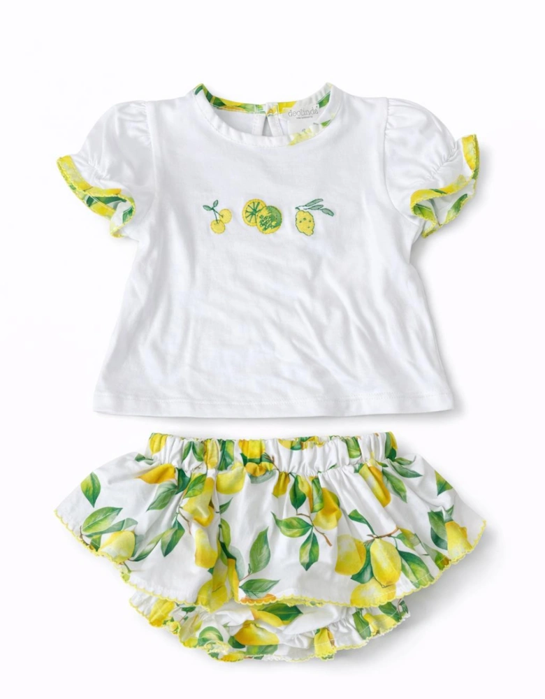 BABY GIRL/TODDLER SORRENTO LEMONS BLOOMERS SET