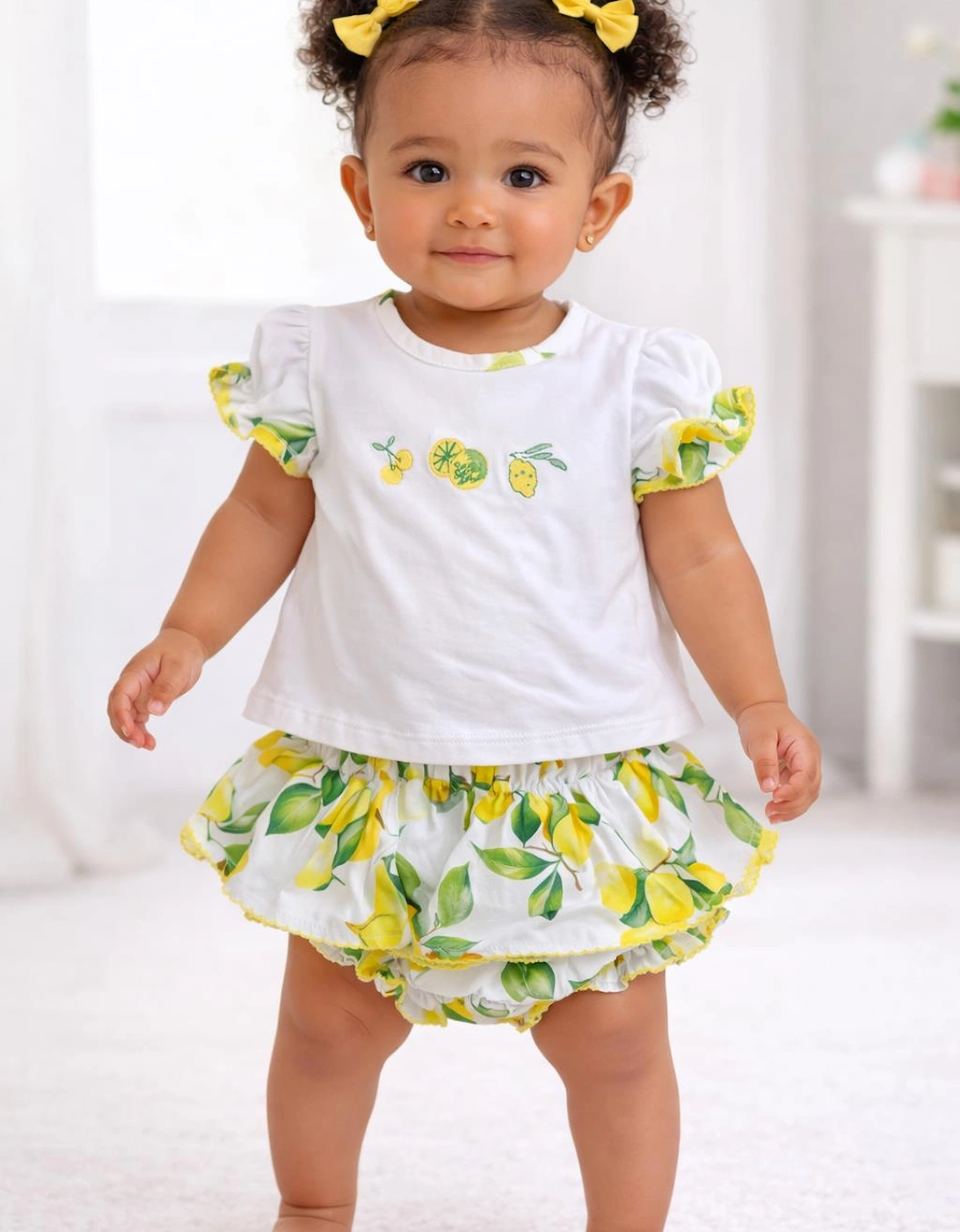 BABY GIRL/TODDLER SORRENTO LEMONS BLOOMERS SET, 3 of 2