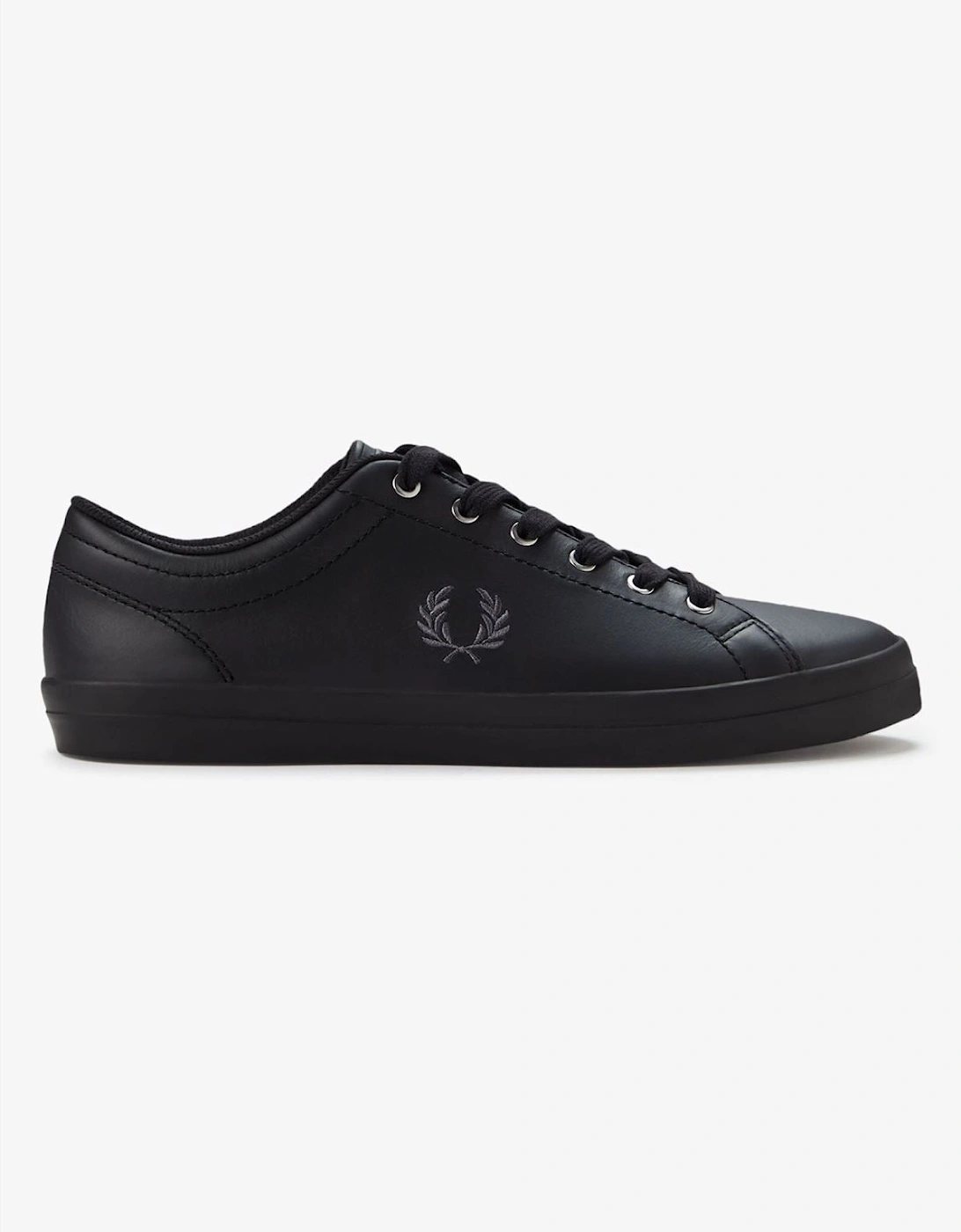 Baseline Leather Men's Black Trainers, 7 of 6