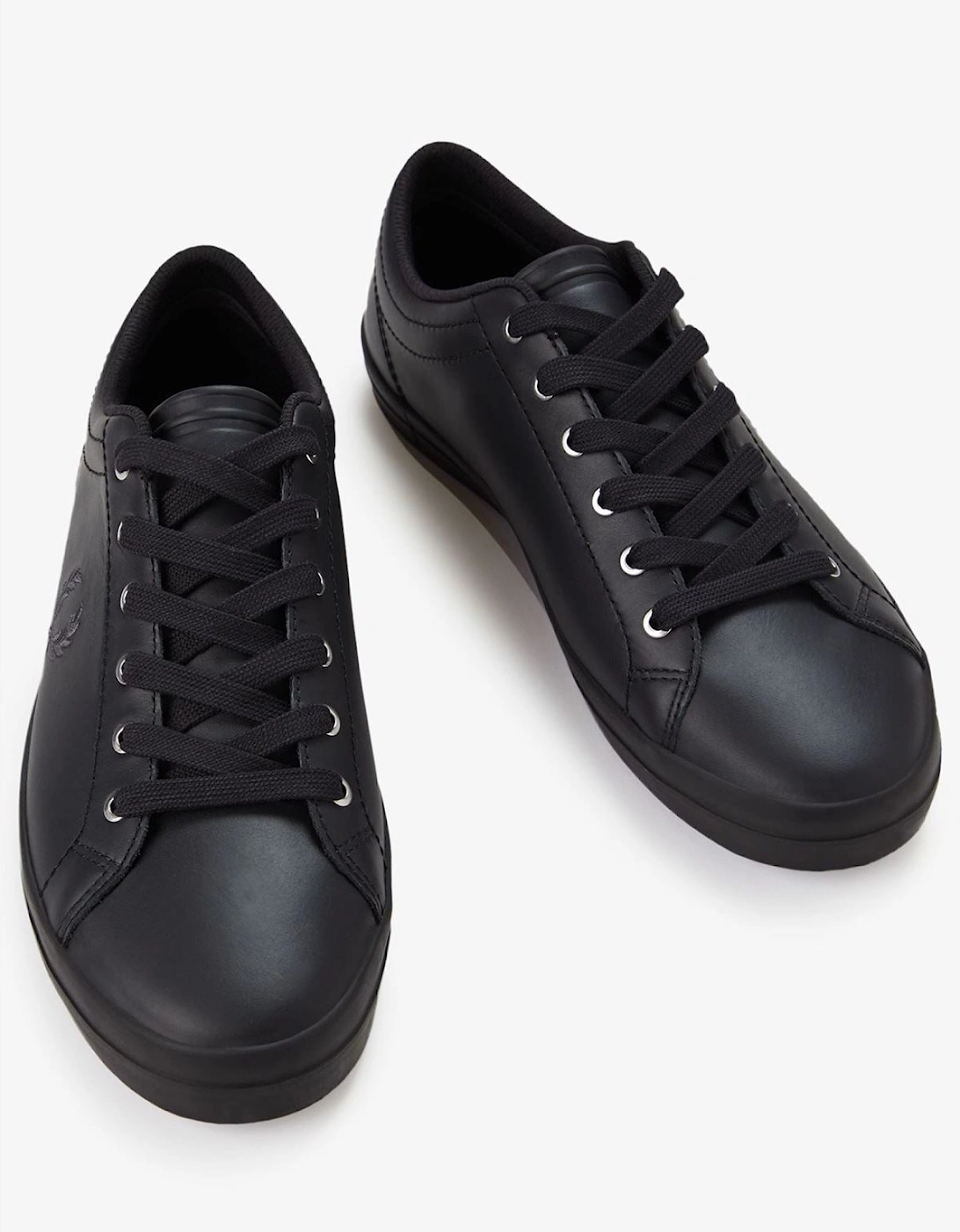 Baseline Leather Men's Black Trainers