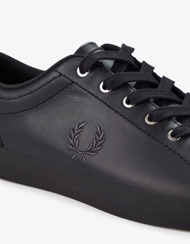 Baseline Leather Men's Black Trainers