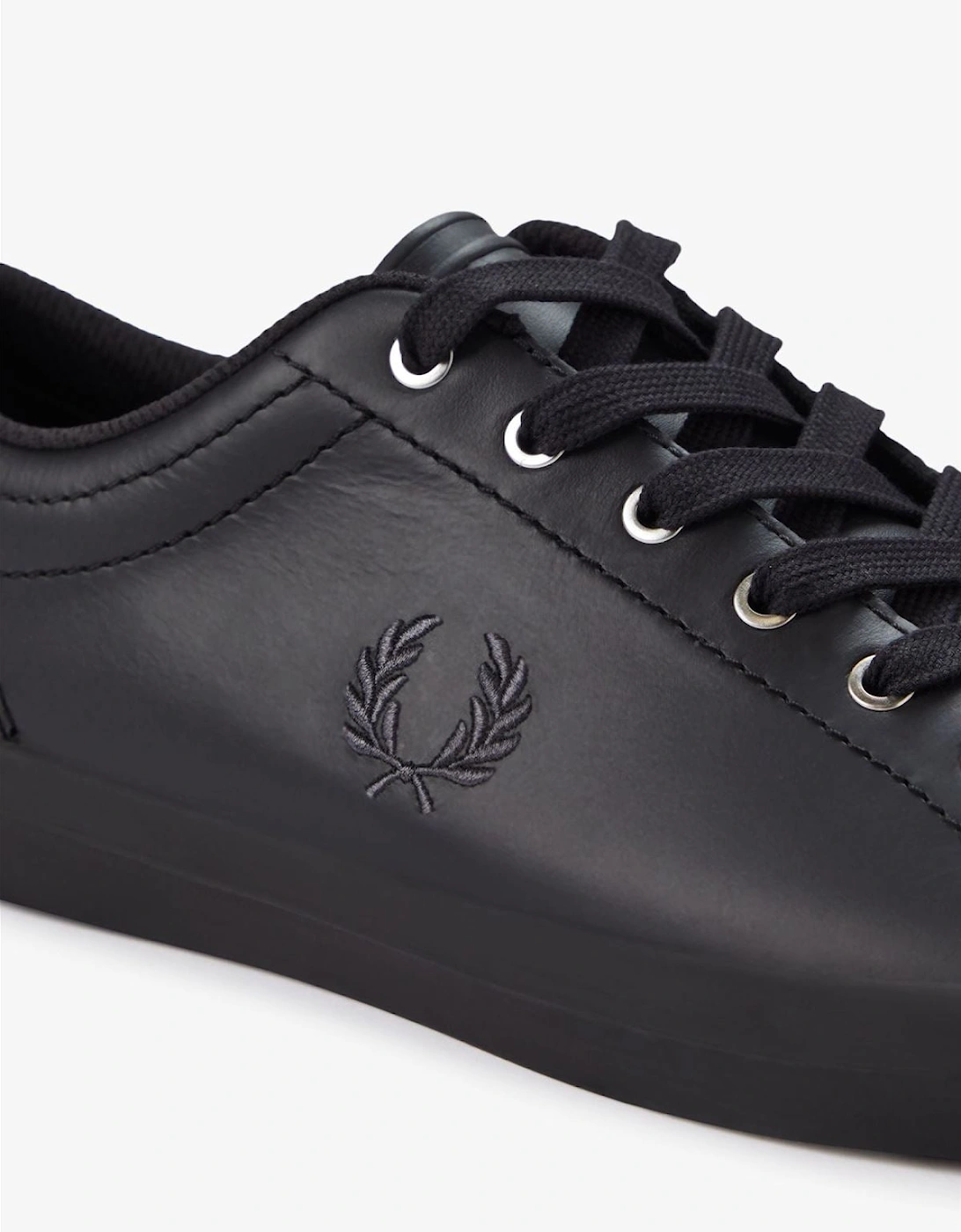 Baseline Leather Men's Black Trainers