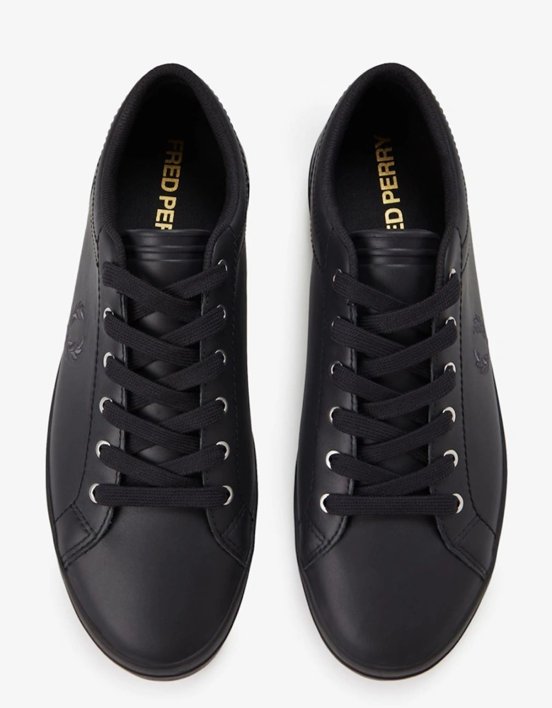 Baseline Leather Men's Black Trainers