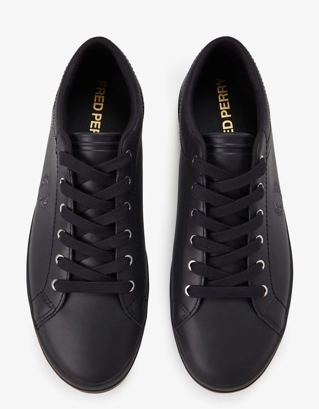 Baseline Leather Men's Black Trainers
