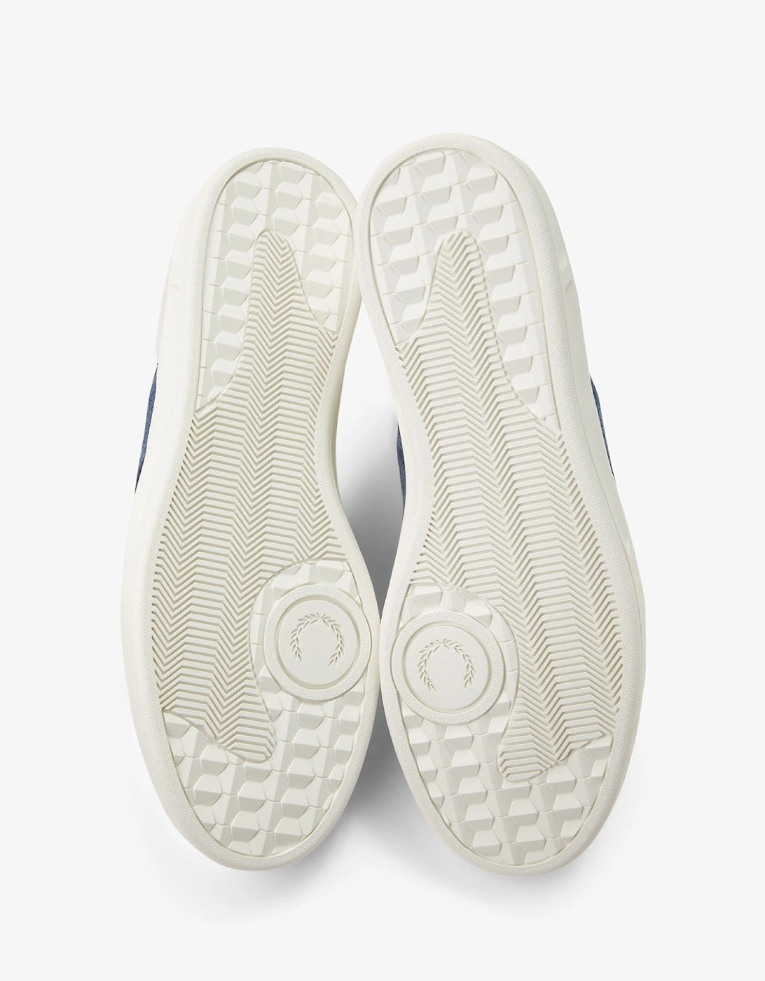 B4 Textured Leather/Suede Men's Porcelain/Blue Trainers