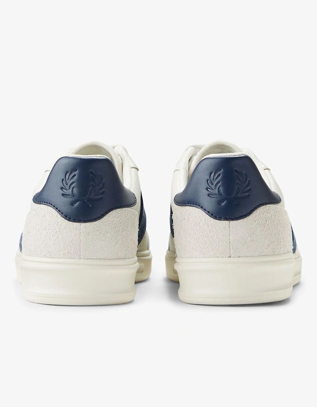 B4 Textured Leather/Suede Men's Porcelain/Blue Trainers