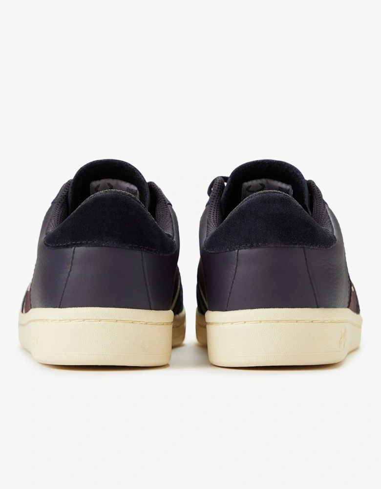 B725 Leather Suede Men's Navy/Ecru/Oxblood Trainers