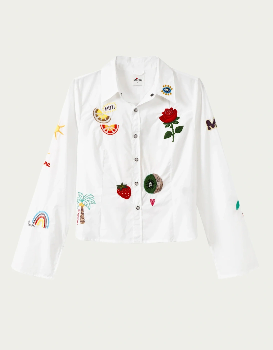 Rona slim fit embroidered shirt